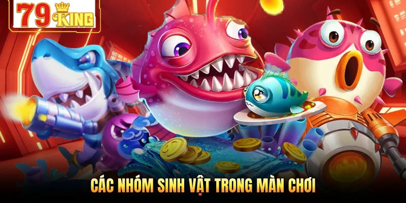 Các nhóm sinh vật trong màn chơi