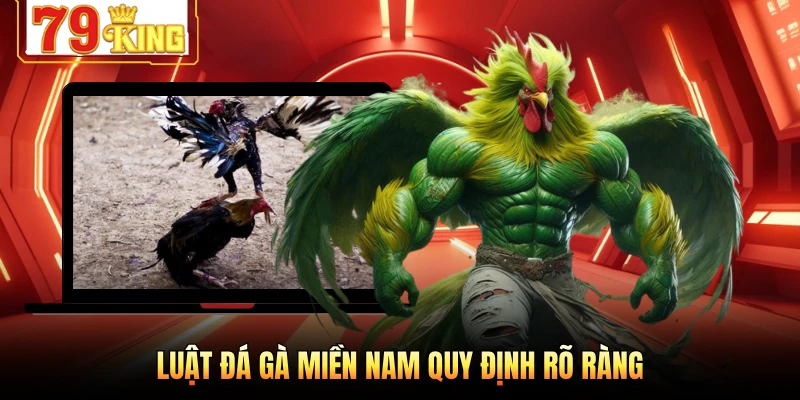 Luật đá gà miền Nam quy định rõ ràng